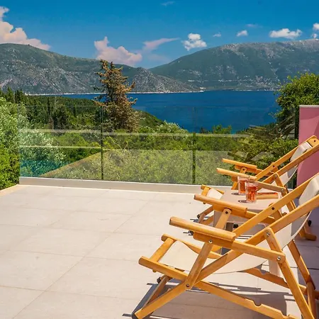 Helios Sea View & Private Pool Near Villa