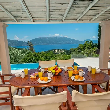 Helios Sea View & Private Pool Near Villa Fiskardo