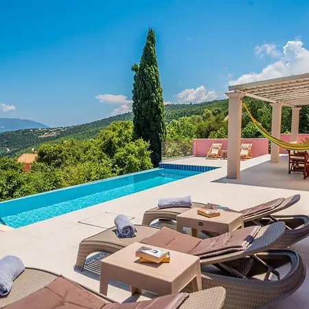 Helios Sea View & Private Pool Near * Φισκάρδο