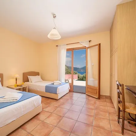Helios Sea View & Private Pool Near ヴィラ *