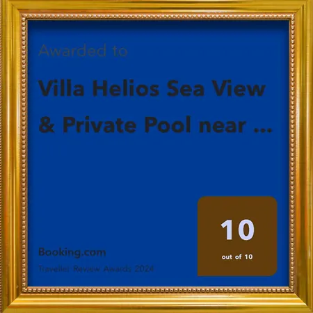 Helios Sea View & Private Pool Near Villa