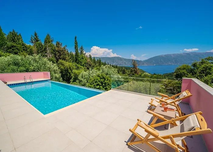 Helios Sea View & Private Pool Near Willa Fiskardo
