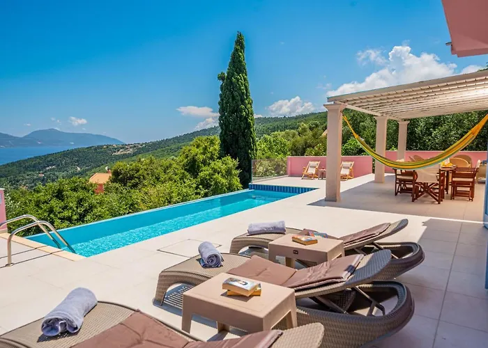 Helios Sea View & Private Pool Near * Fiskardo
