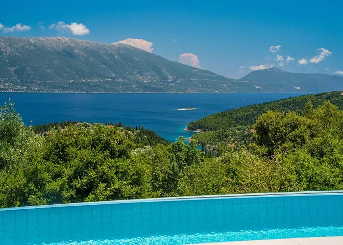 Helios Sea View & Private Pool Near * Fiskardo