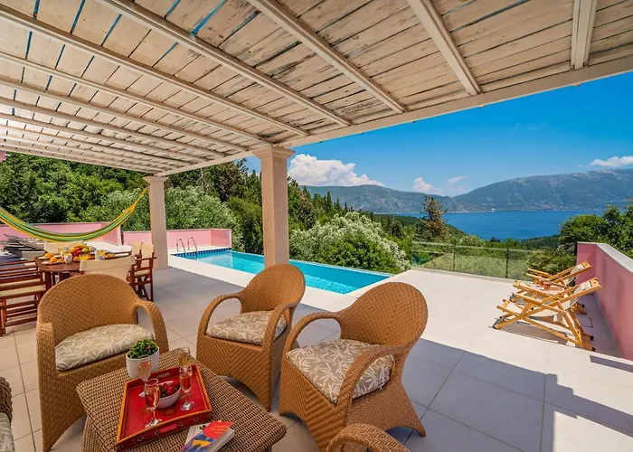 Helios Sea View & Private Pool Near * Fiskardo