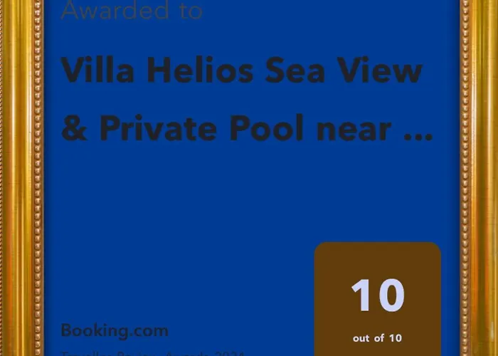 Helios Sea View & Private Pool Near Willa
