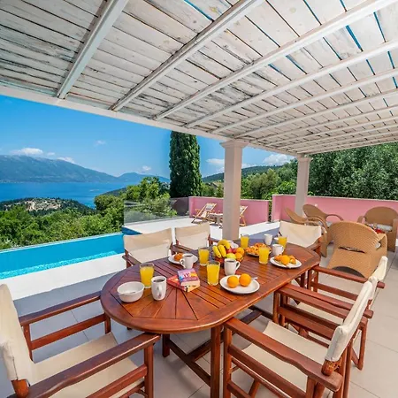 Вилла Helios Sea View & Private Pool Near Фискардон