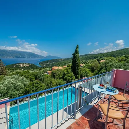 Вилла Helios Sea View & Private Pool Near Фискардон